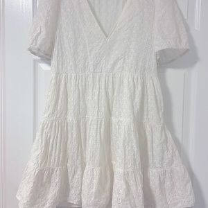 Zara white mini dress